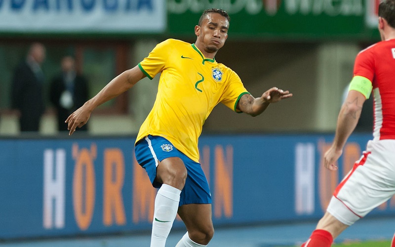 Danilo in action for Brazil
