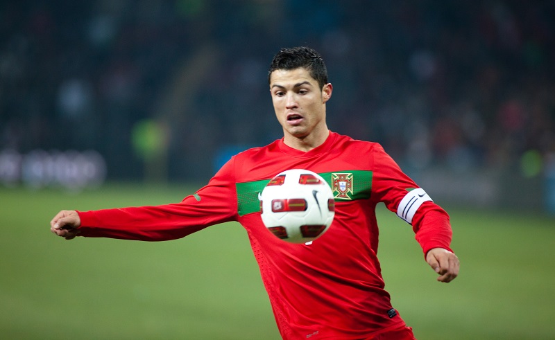 Cristiano Ronaldo in action